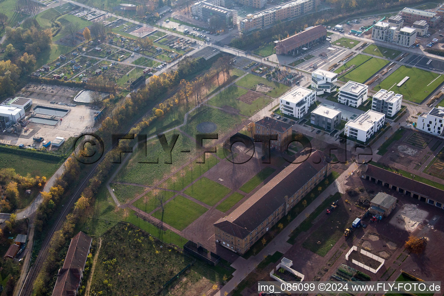 Salon national des jardins 2015 à Landau in der Pfalz dans le département Rhénanie-Palatinat, Allemagne vue du ciel