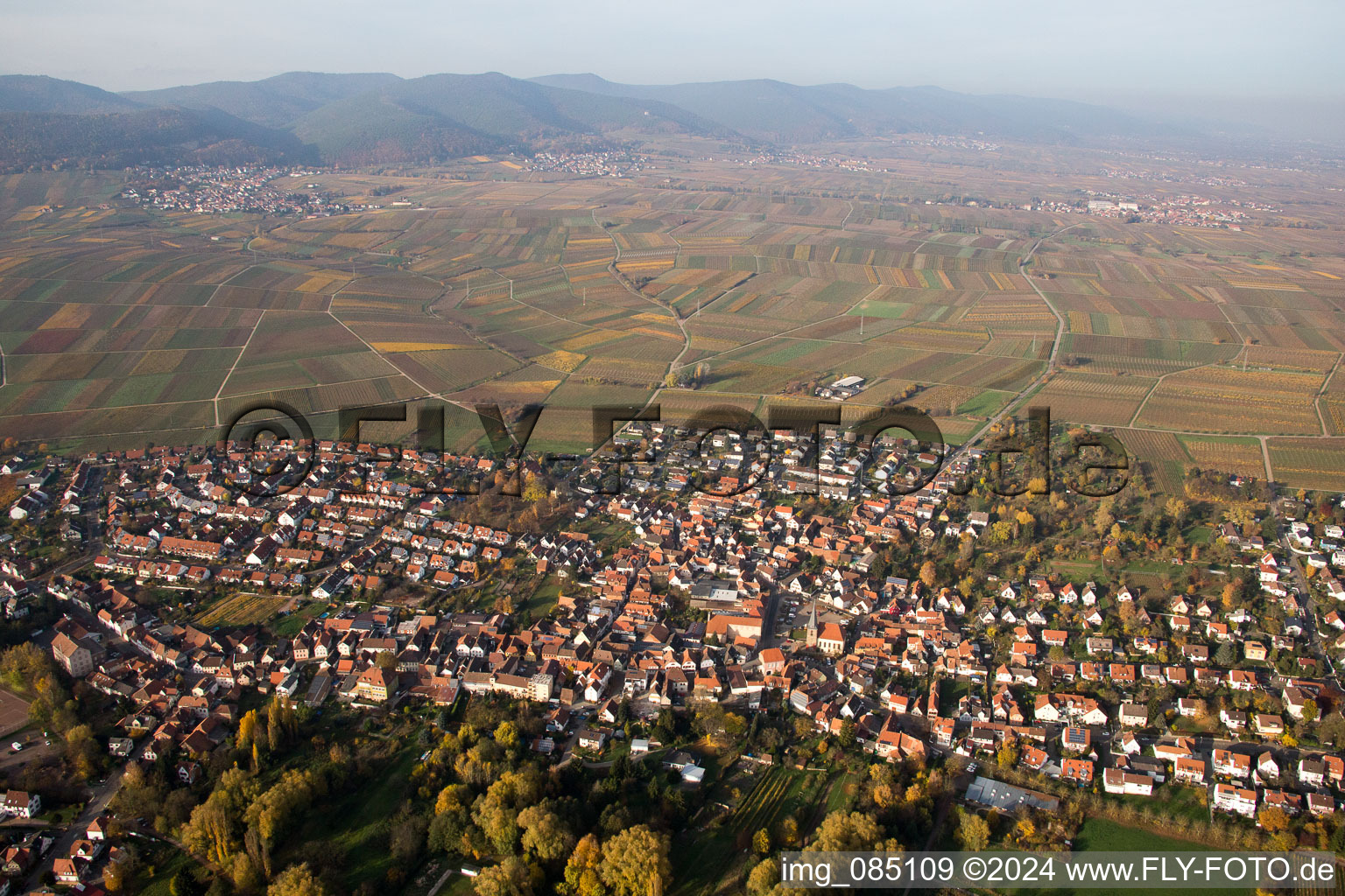 Vue oblique de Quartier Godramstein in Landau in der Pfalz dans le département Rhénanie-Palatinat, Allemagne