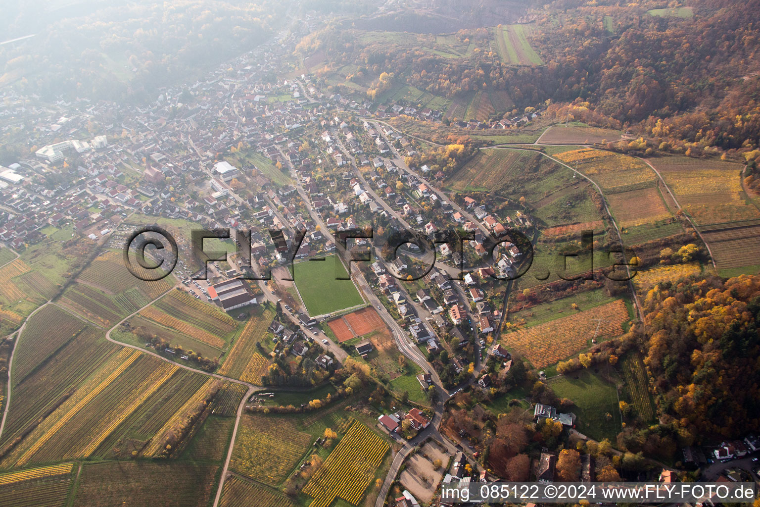 Albersweiler dans le département Rhénanie-Palatinat, Allemagne d'en haut