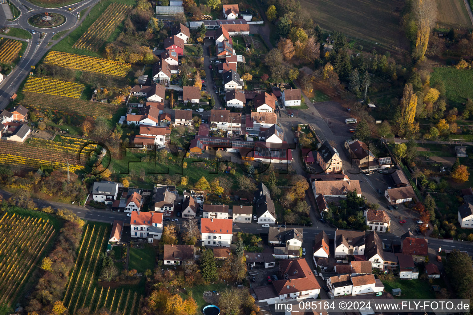 Image drone de Quartier Ingenheim in Billigheim-Ingenheim dans le département Rhénanie-Palatinat, Allemagne