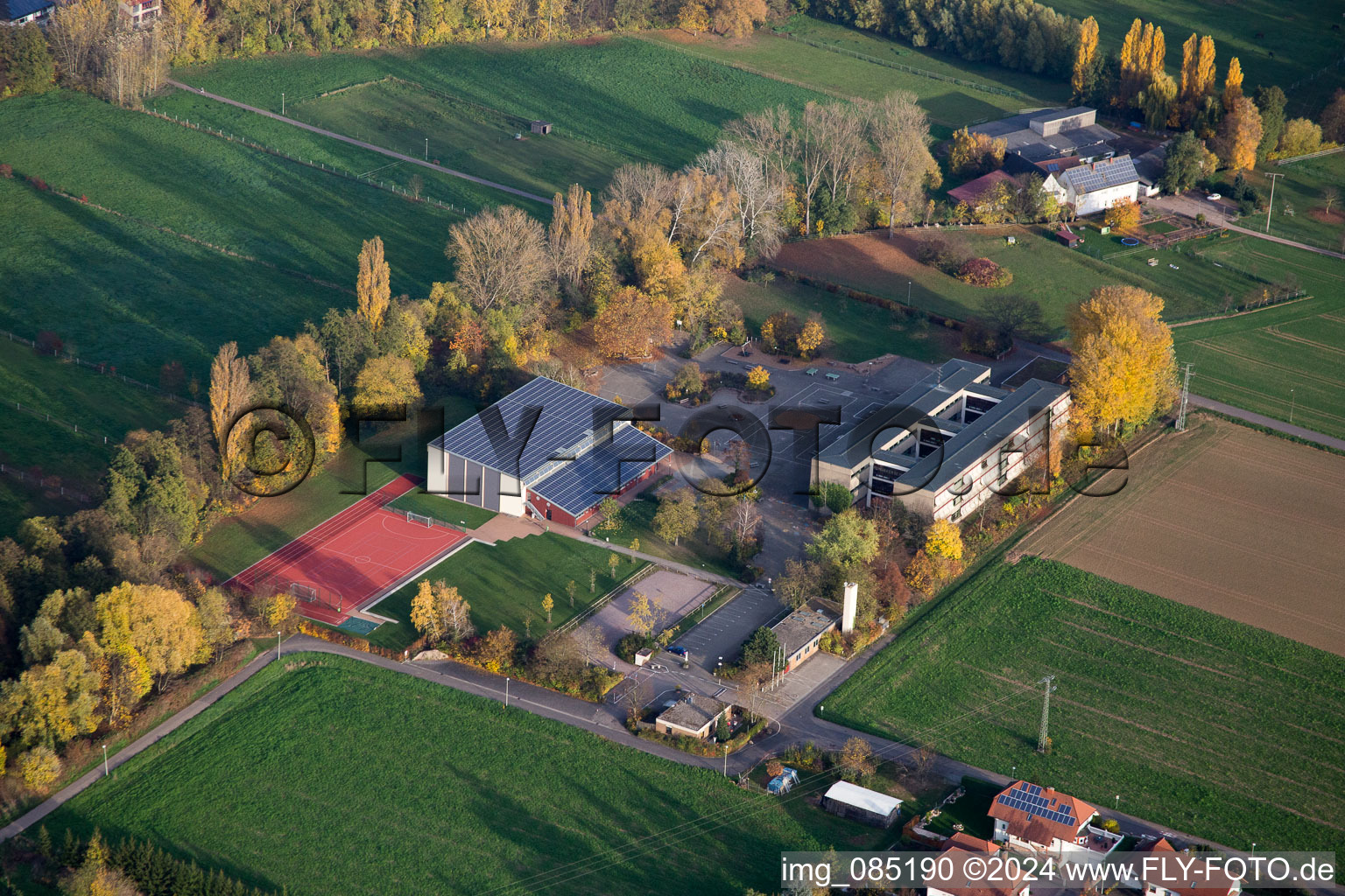 Vue oblique de Quartier Ingenheim in Billigheim-Ingenheim dans le département Rhénanie-Palatinat, Allemagne