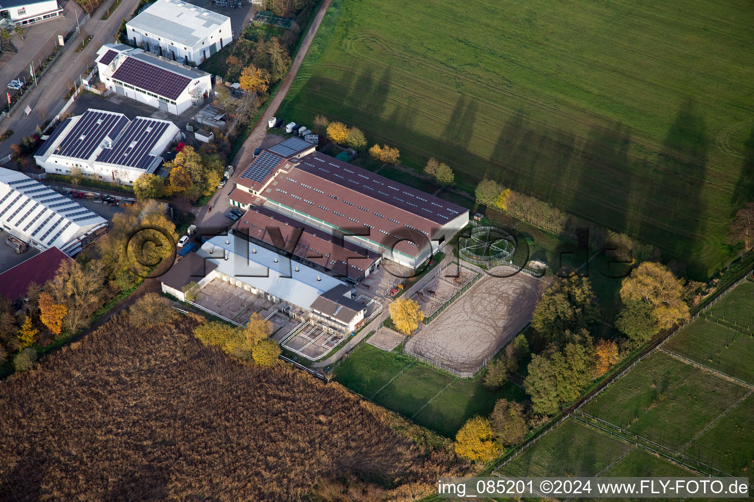 Quartier Minderslachen in Kandel dans le département Rhénanie-Palatinat, Allemagne du point de vue du drone