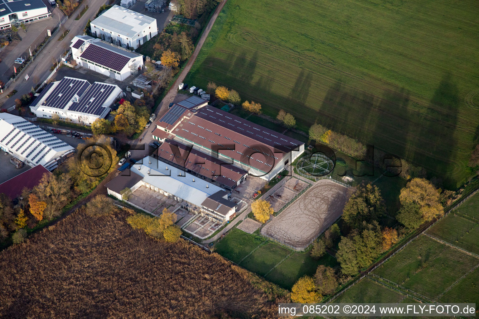 Quartier Minderslachen in Kandel dans le département Rhénanie-Palatinat, Allemagne d'un drone