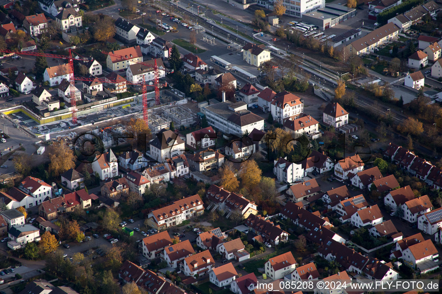 Kandel dans le département Rhénanie-Palatinat, Allemagne vue du ciel