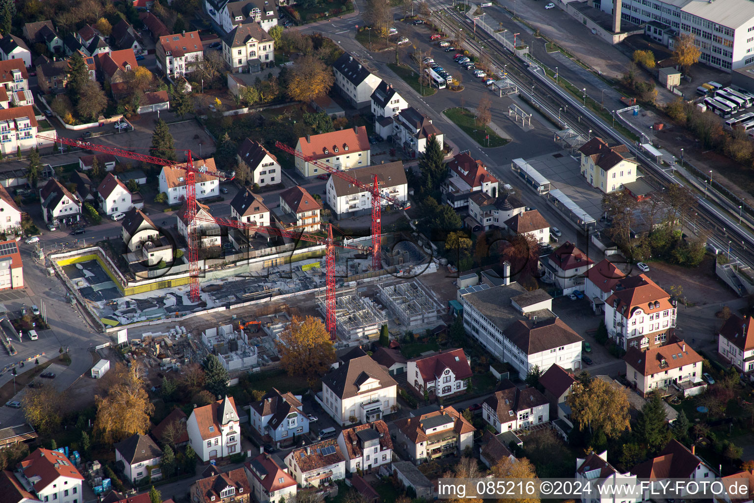 Vue oblique de Kandel dans le département Rhénanie-Palatinat, Allemagne