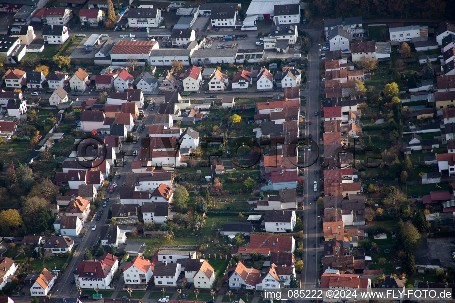 Kandel dans le département Rhénanie-Palatinat, Allemagne depuis l'avion