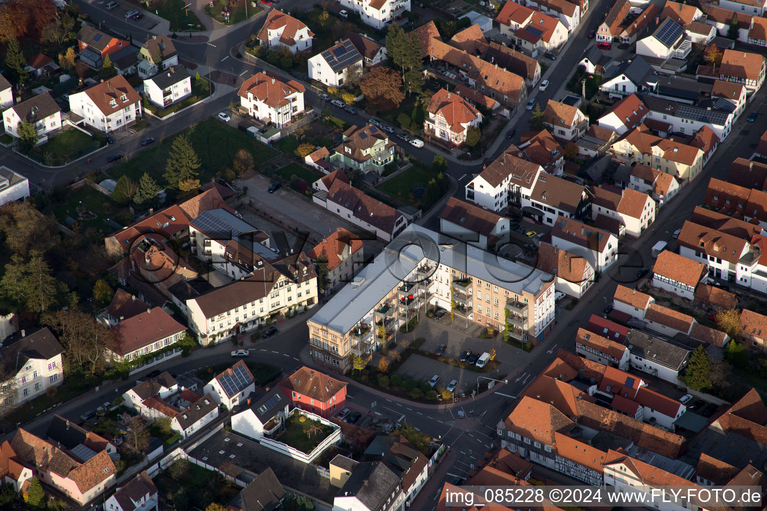 Kandel dans le département Rhénanie-Palatinat, Allemagne vue du ciel