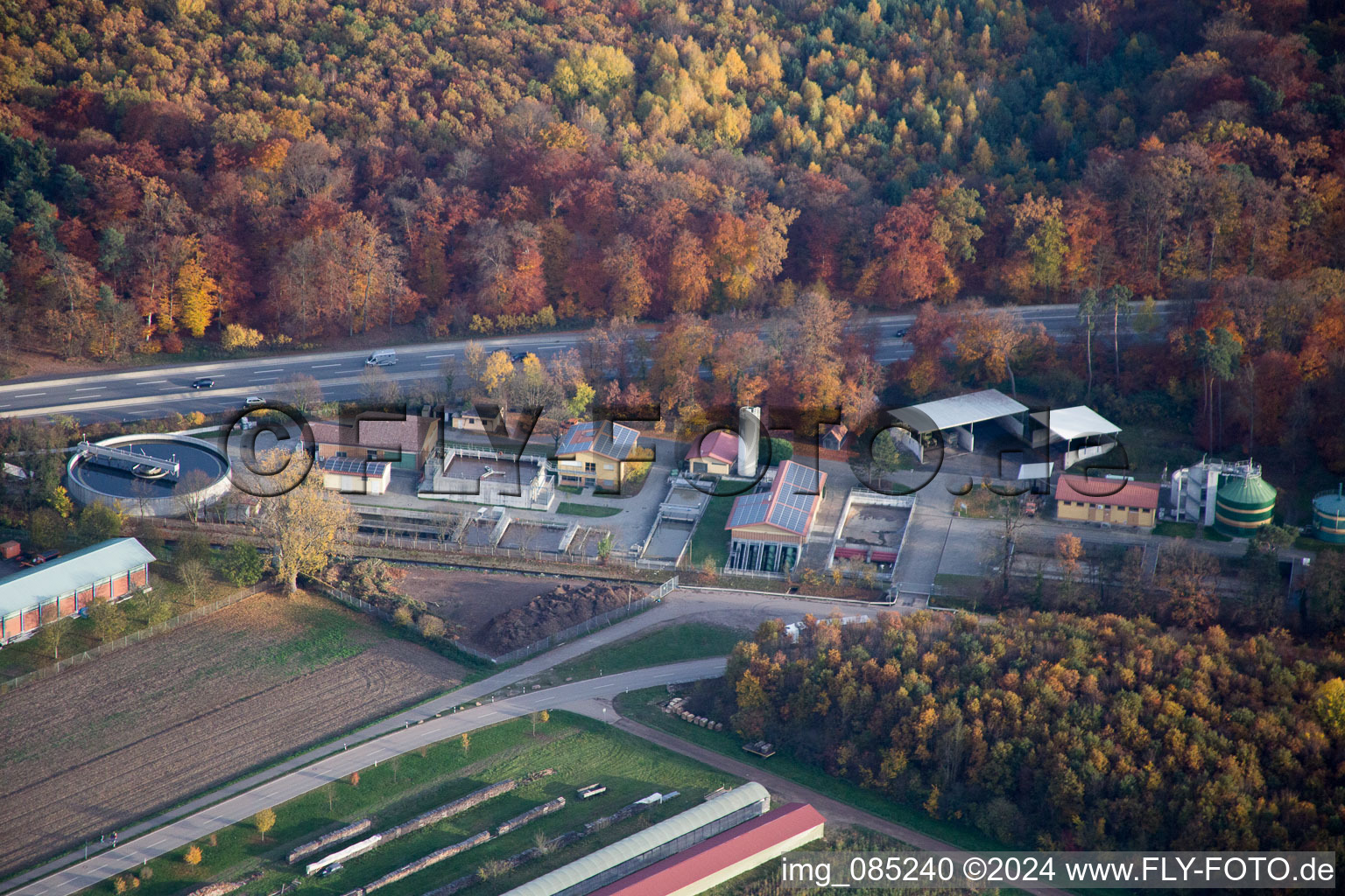 Kandel dans le département Rhénanie-Palatinat, Allemagne vue d'en haut