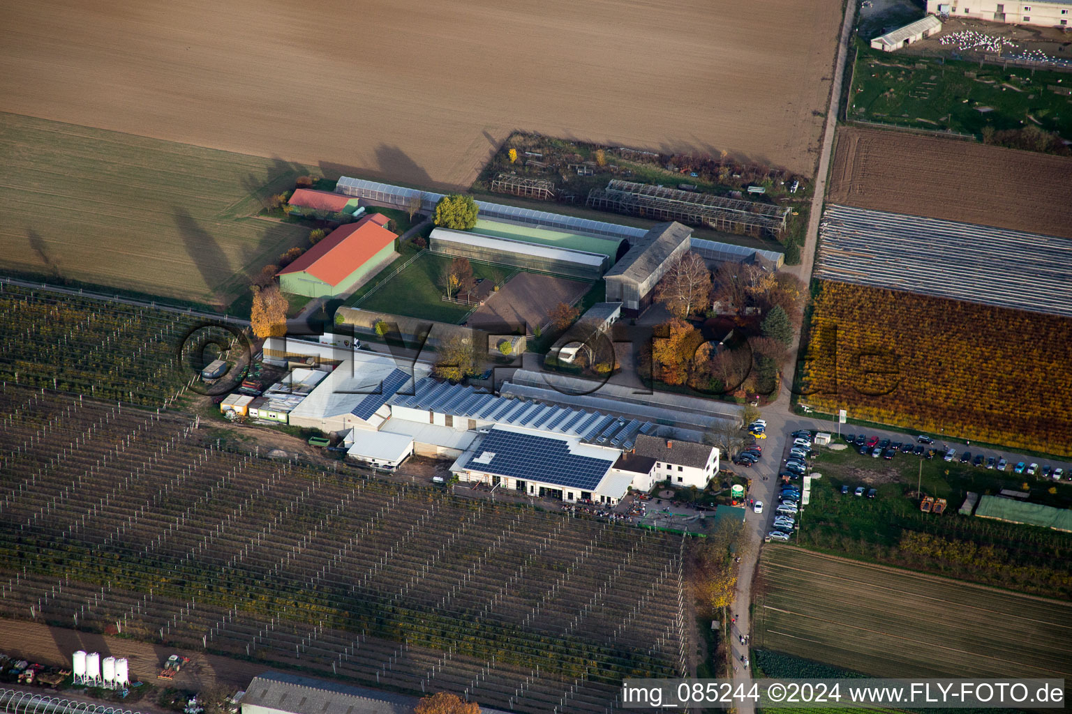 Enregistrement par drone de Kandel dans le département Rhénanie-Palatinat, Allemagne