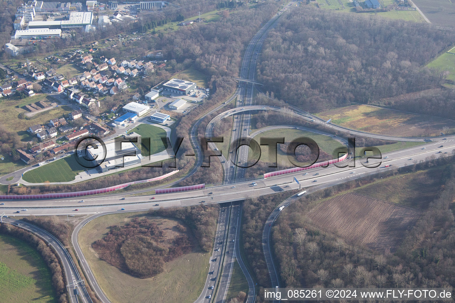 Vue d'oiseau de Quartier Rintheim in Karlsruhe dans le département Bade-Wurtemberg, Allemagne