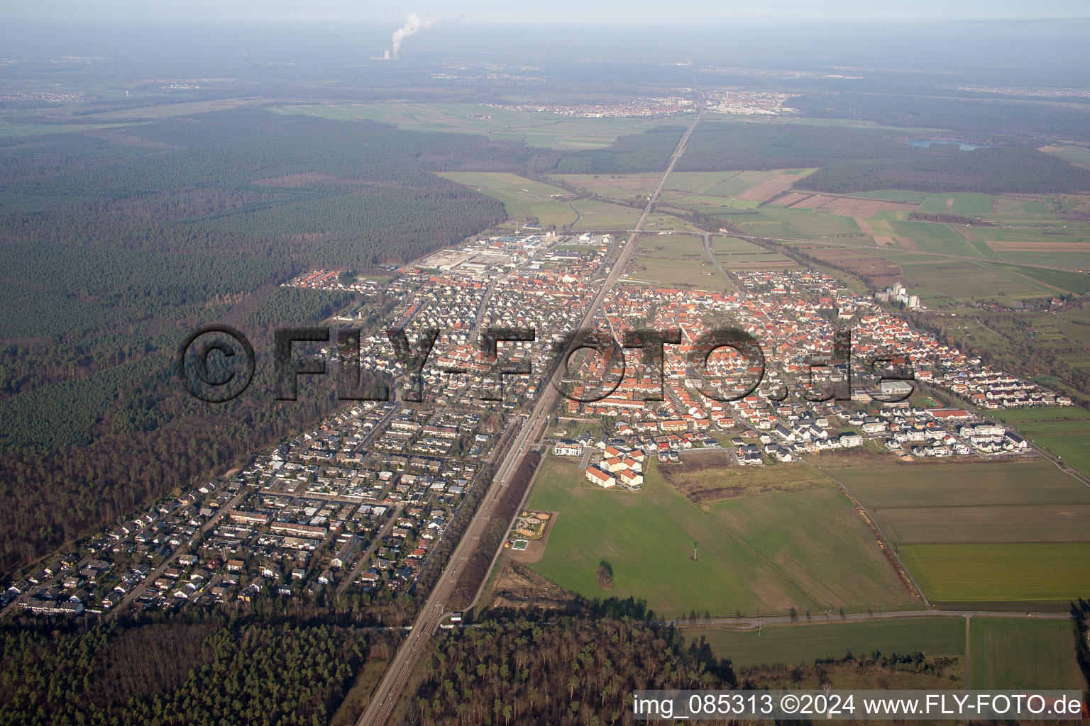 Photographie aérienne de Quartier Friedrichstal in Stutensee dans le département Bade-Wurtemberg, Allemagne