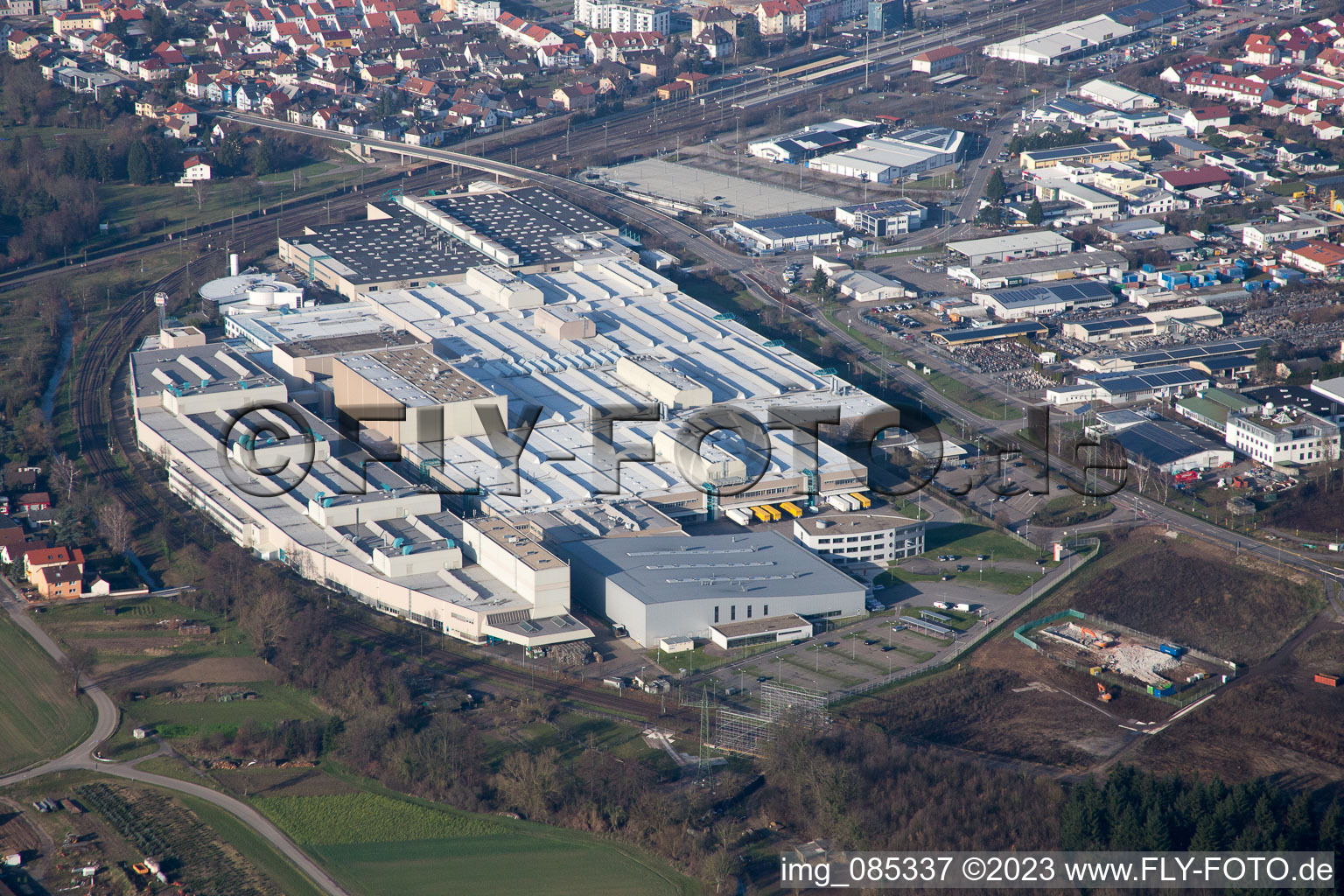 Quartier Graben in Graben-Neudorf dans le département Bade-Wurtemberg, Allemagne hors des airs