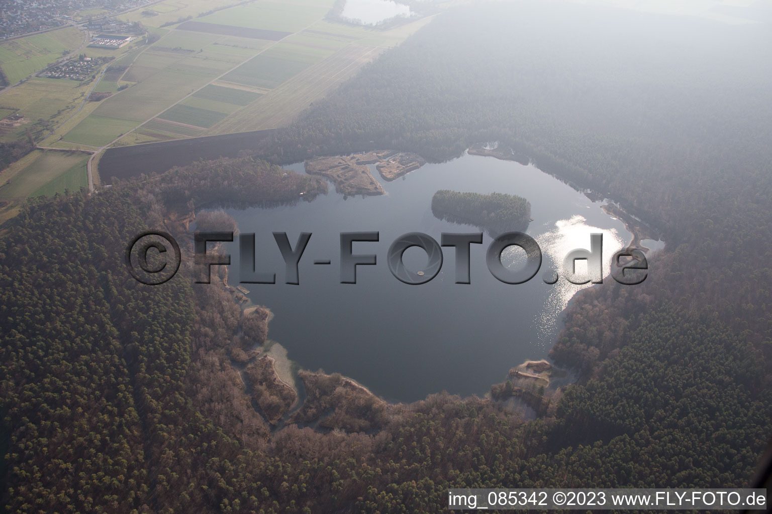 Vue aérienne de Punch à l'assiette de chou à le quartier Graben in Graben-Neudorf dans le département Bade-Wurtemberg, Allemagne