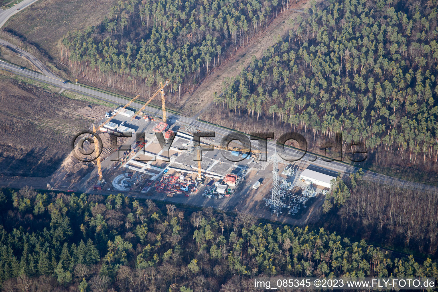 Vue d'oiseau de Quartier Graben in Graben-Neudorf dans le département Bade-Wurtemberg, Allemagne