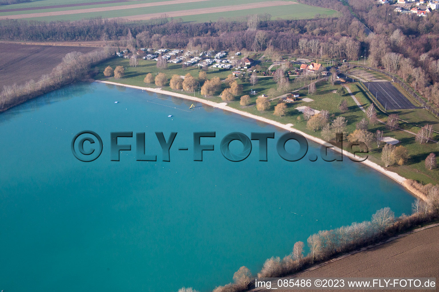 Image drone de Lauterbourg dans le département Bas Rhin, France