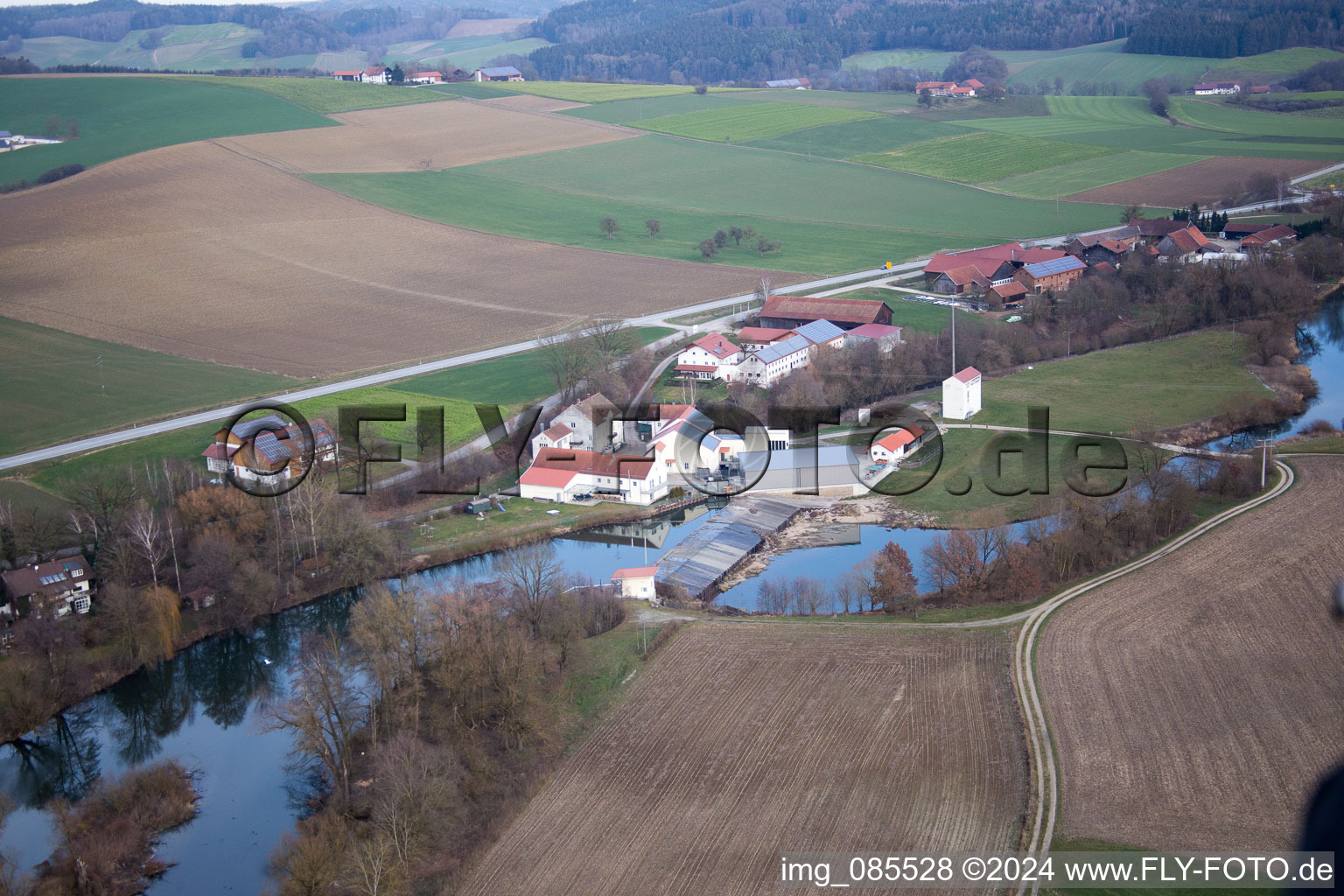 Photographie aérienne de Nindorf dans le département Bavière, Allemagne