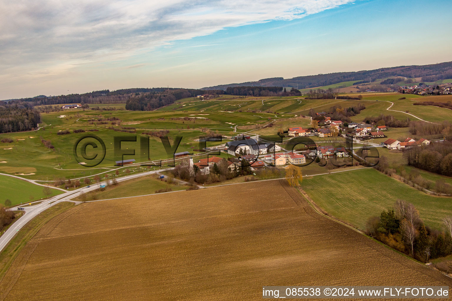 Photographie aérienne de Quartier Aunham in Bad Birnbach dans le département Bavière, Allemagne