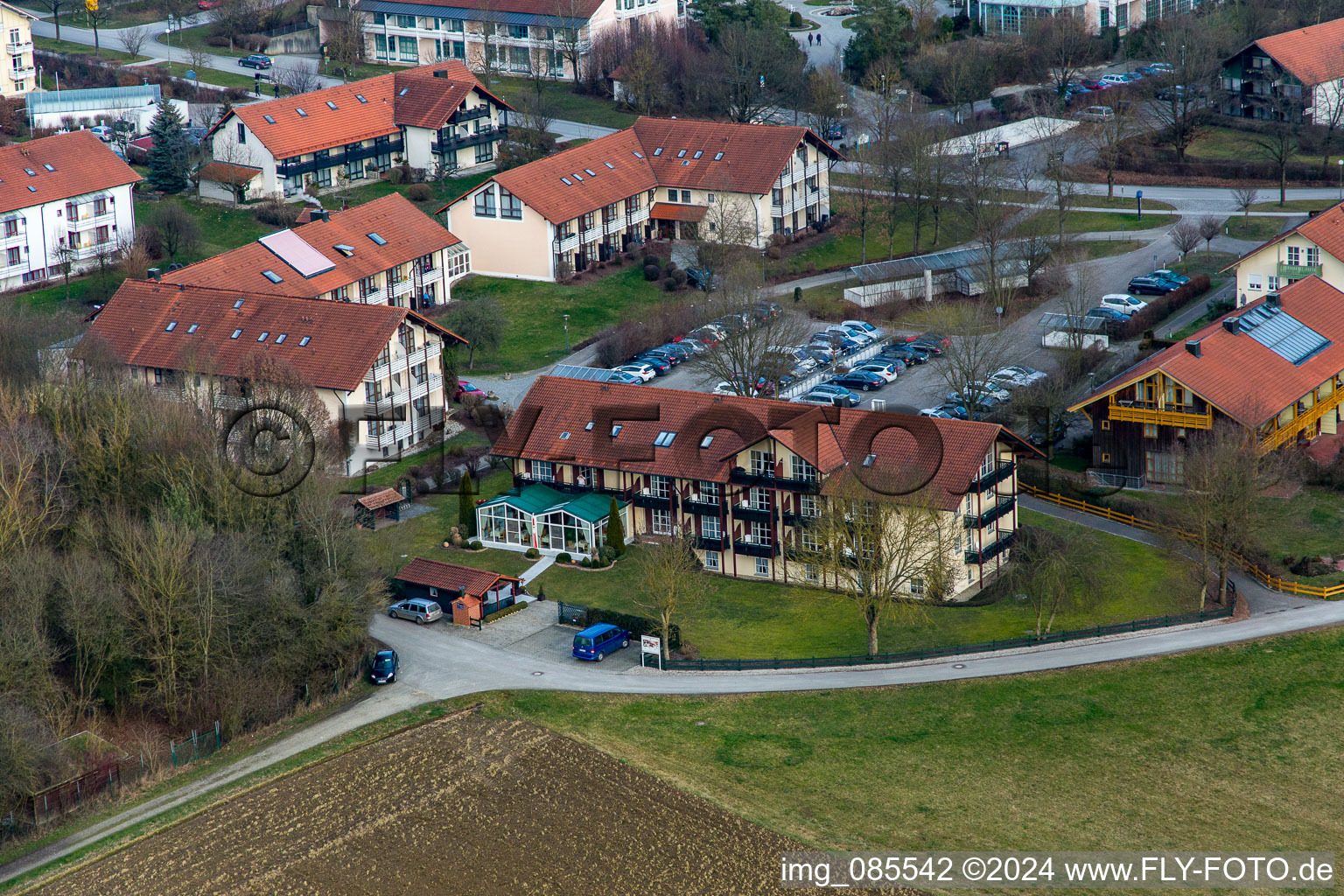 Quartier Aunham in Bad Birnbach dans le département Bavière, Allemagne vue d'en haut