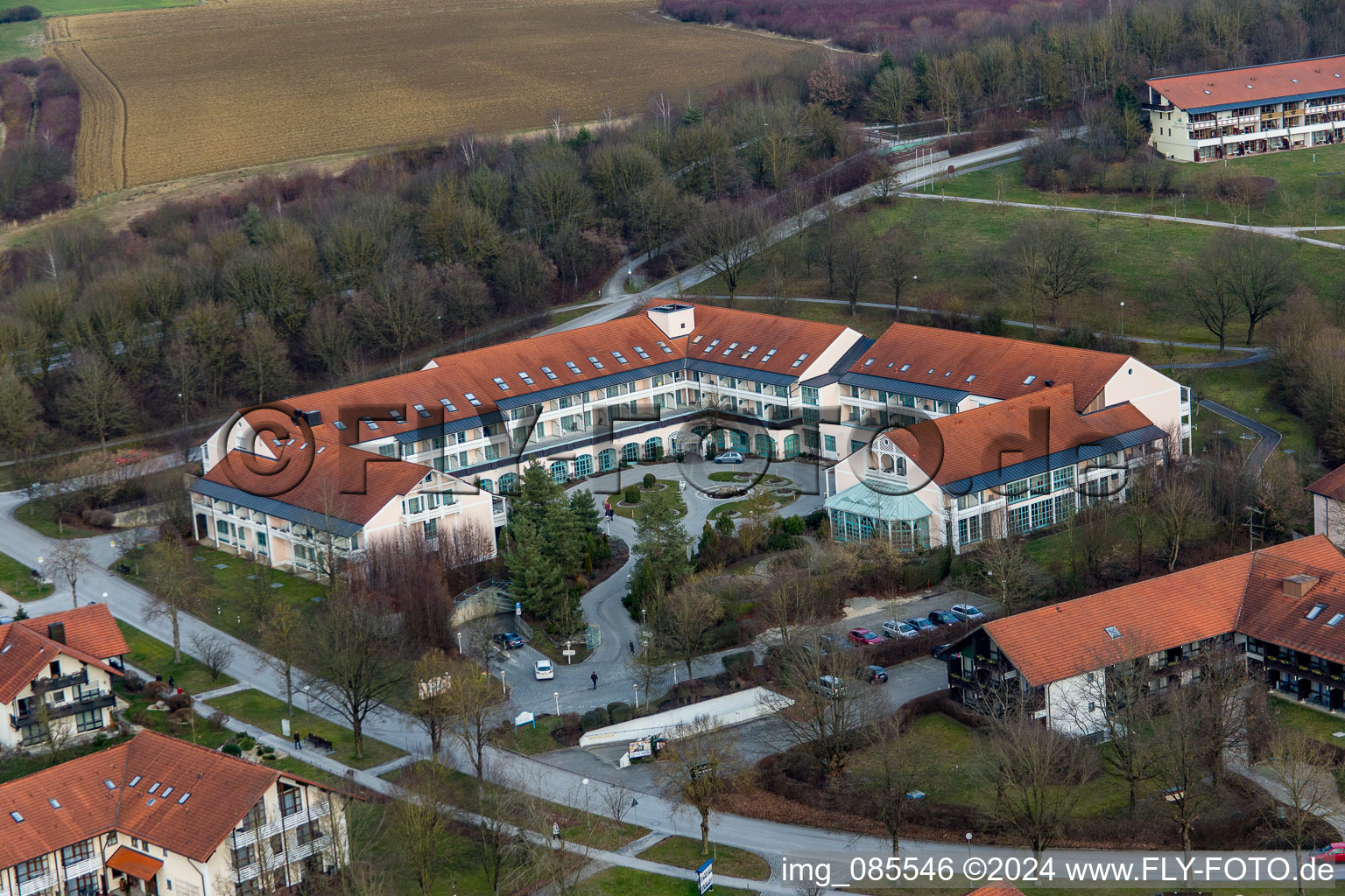 Quartier Aunham in Bad Birnbach dans le département Bavière, Allemagne vue du ciel