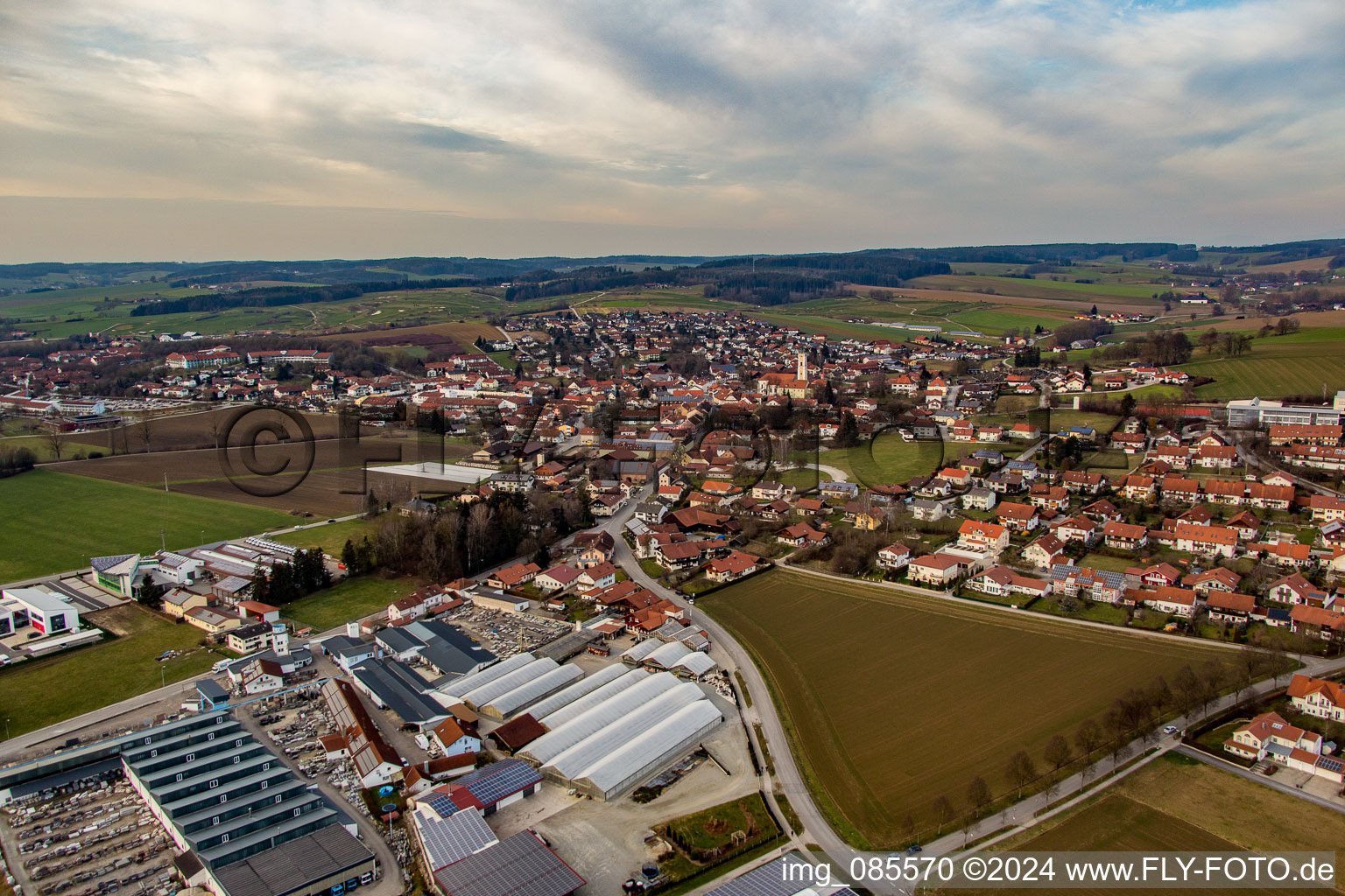 Bad Birnbach dans le département Bavière, Allemagne vue d'en haut