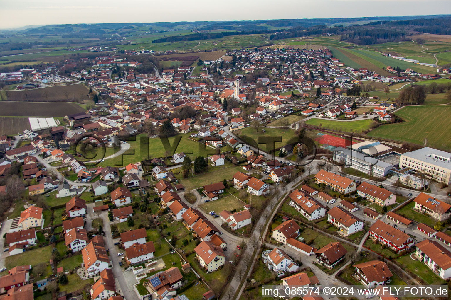 Bad Birnbach dans le département Bavière, Allemagne vue du ciel