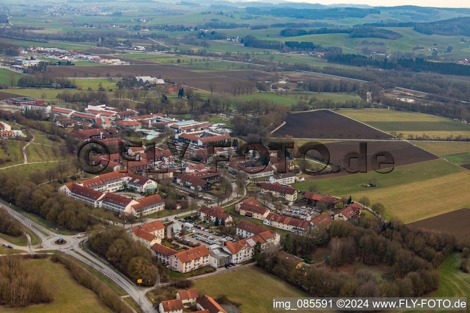 Photographie aérienne de Quartier Aunham in Bad Birnbach dans le département Bavière, Allemagne