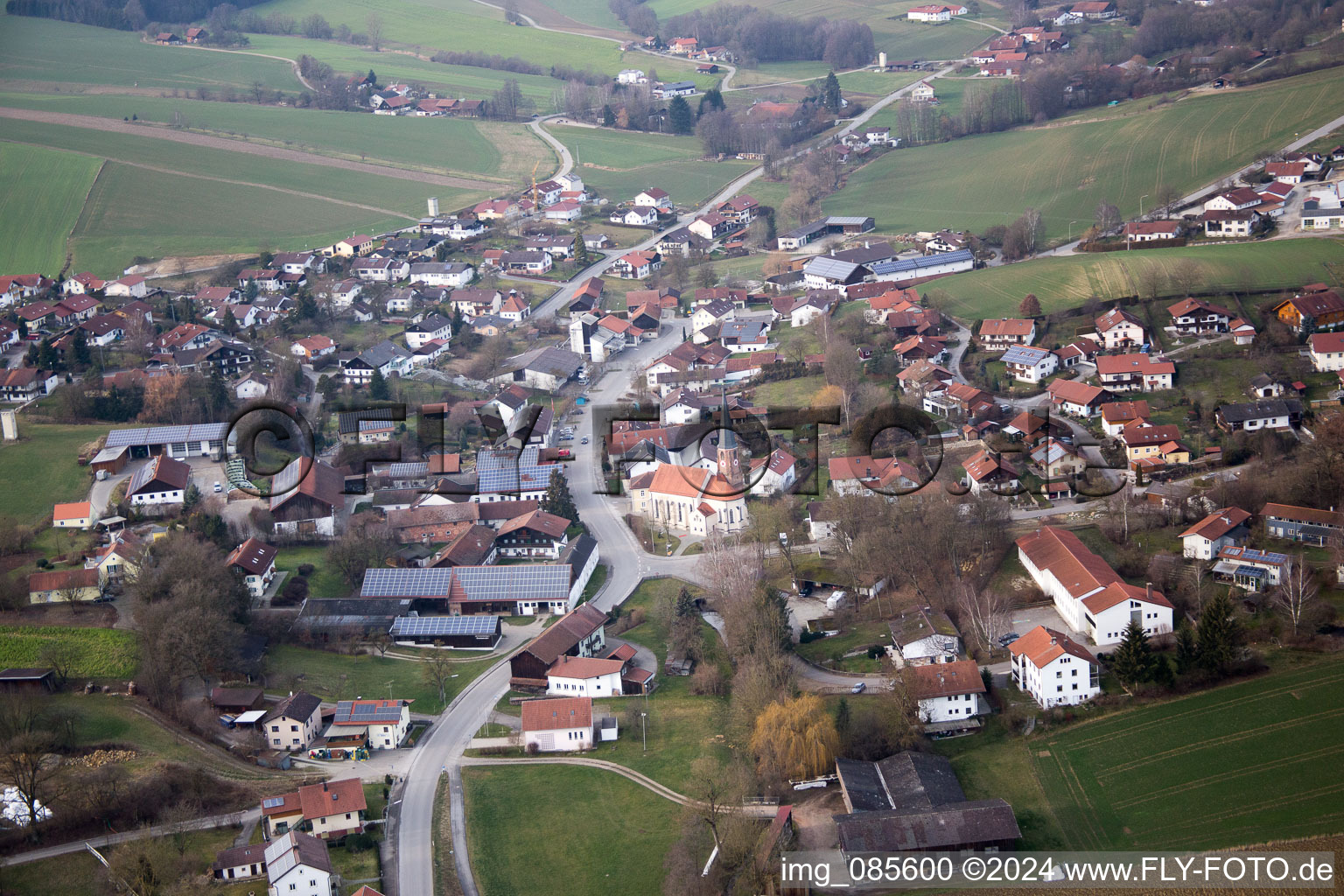 Nindorf dans le département Bavière, Allemagne hors des airs