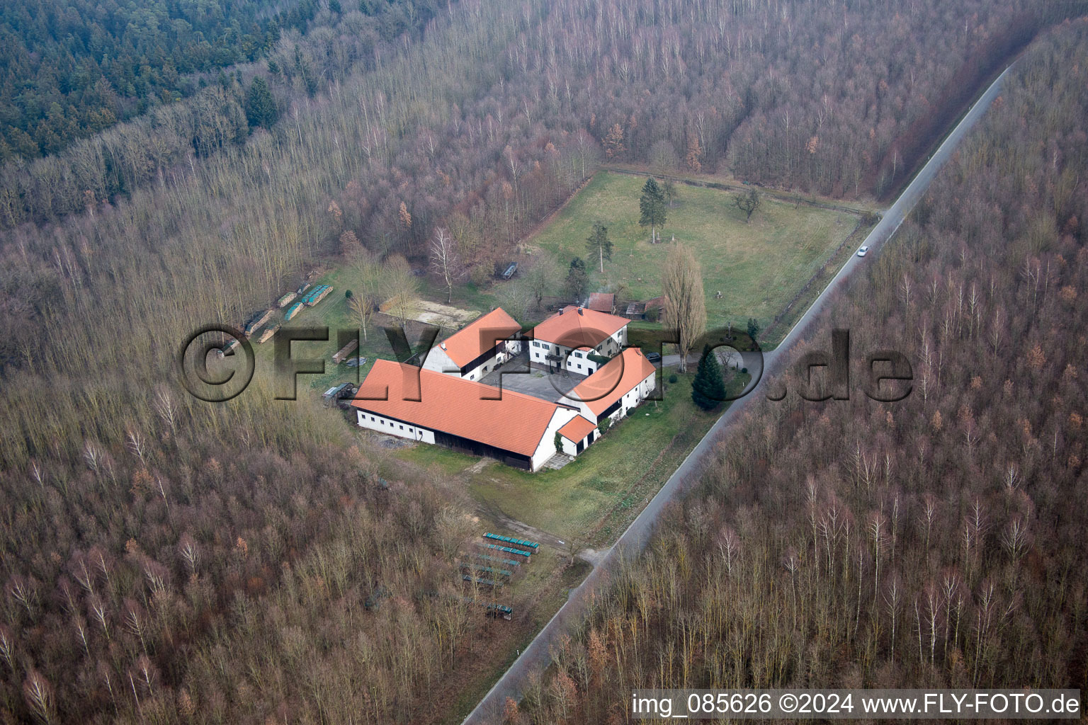 Vue aérienne de Gartlberg à Pfarrkirchen dans le département Bavière, Allemagne