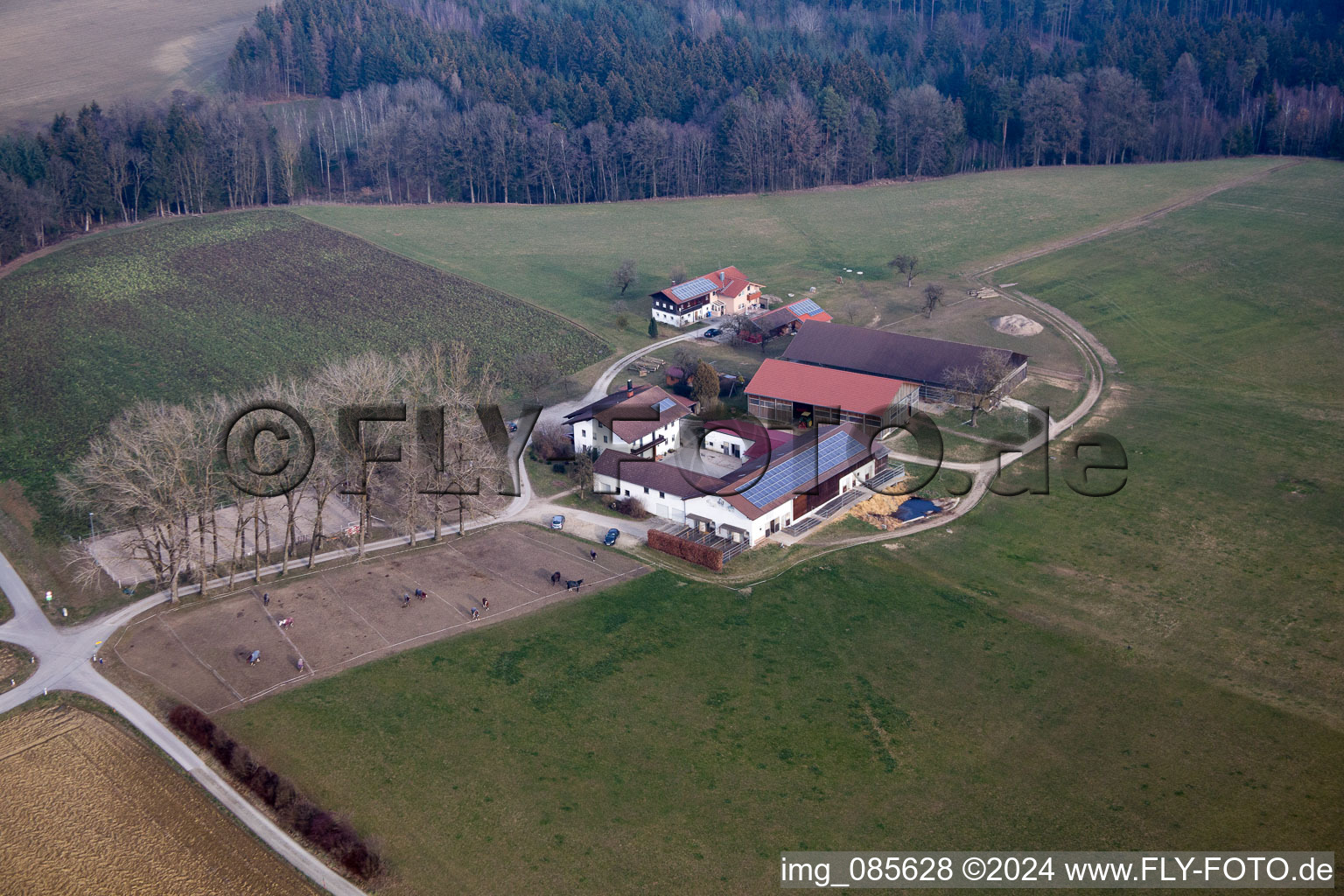 Photographie aérienne de Gartlberg à Pfarrkirchen dans le département Bavière, Allemagne