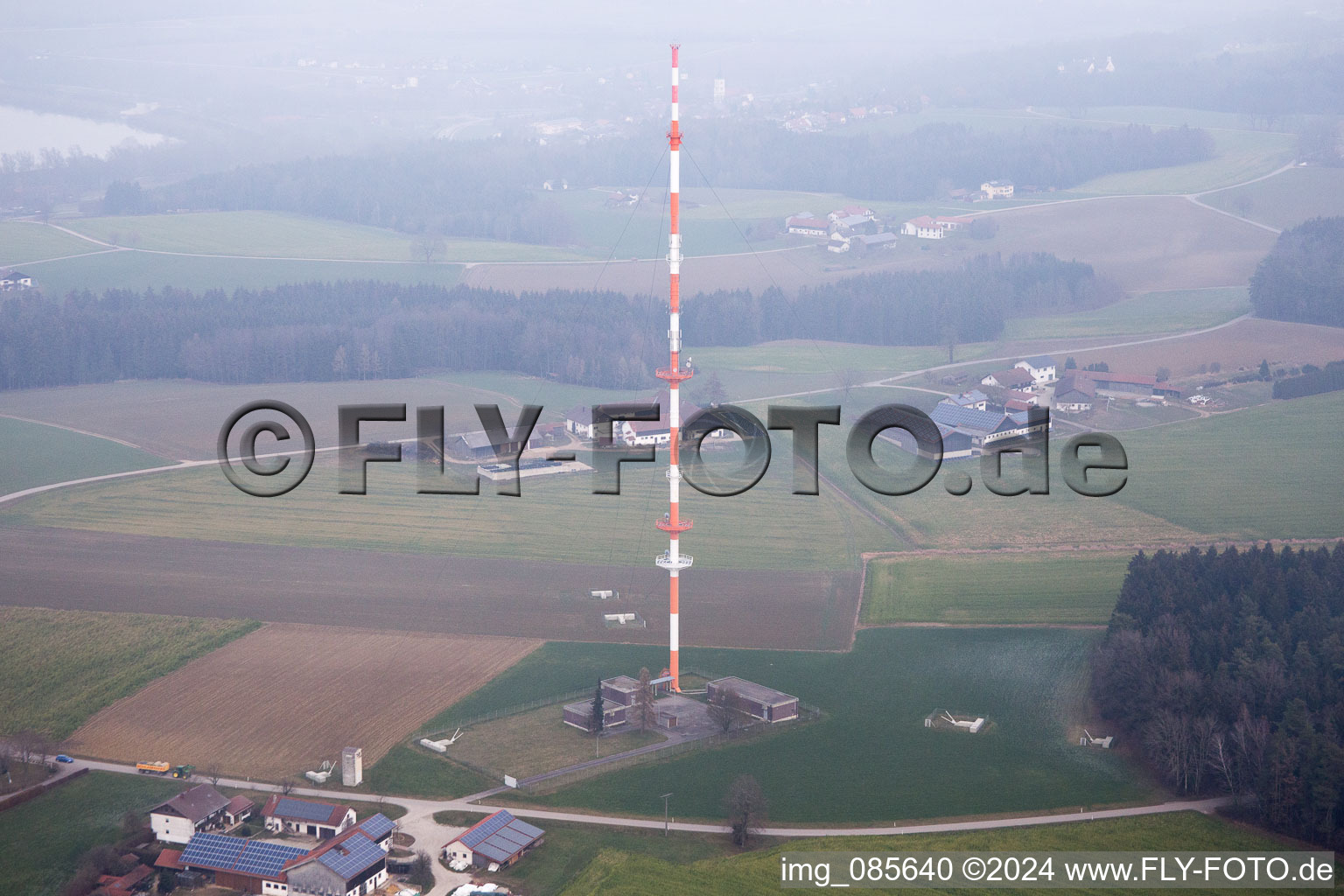 Vue aérienne de Höllkronöd dans le département Bavière, Allemagne