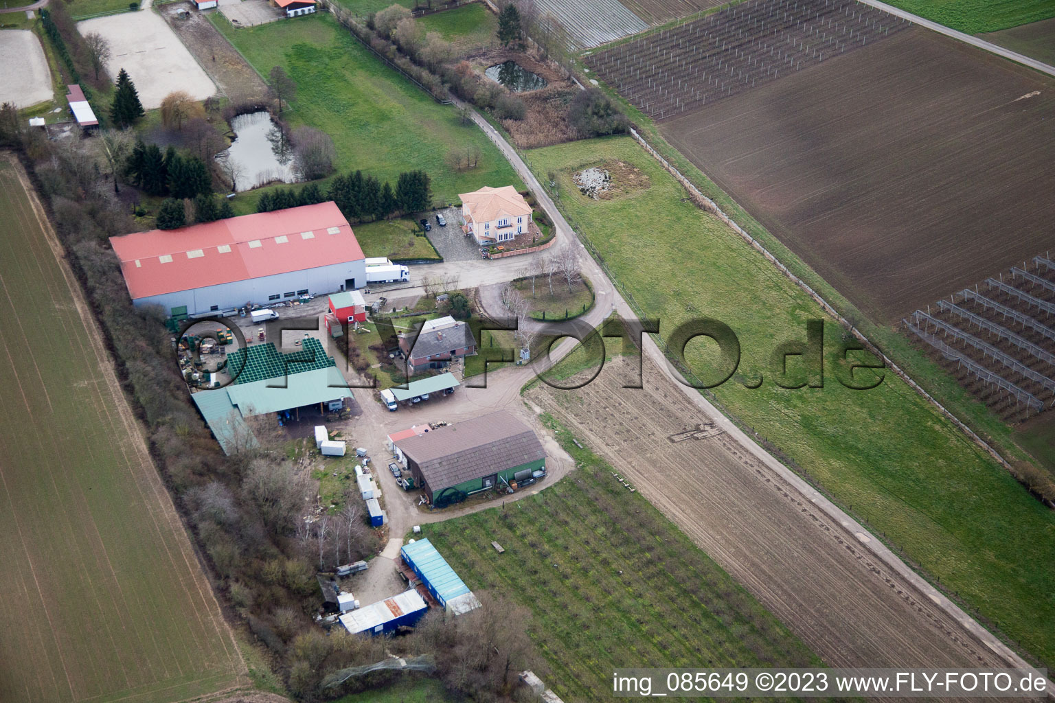 Quartier Herxheim in Herxheim bei Landau dans le département Rhénanie-Palatinat, Allemagne vue du ciel