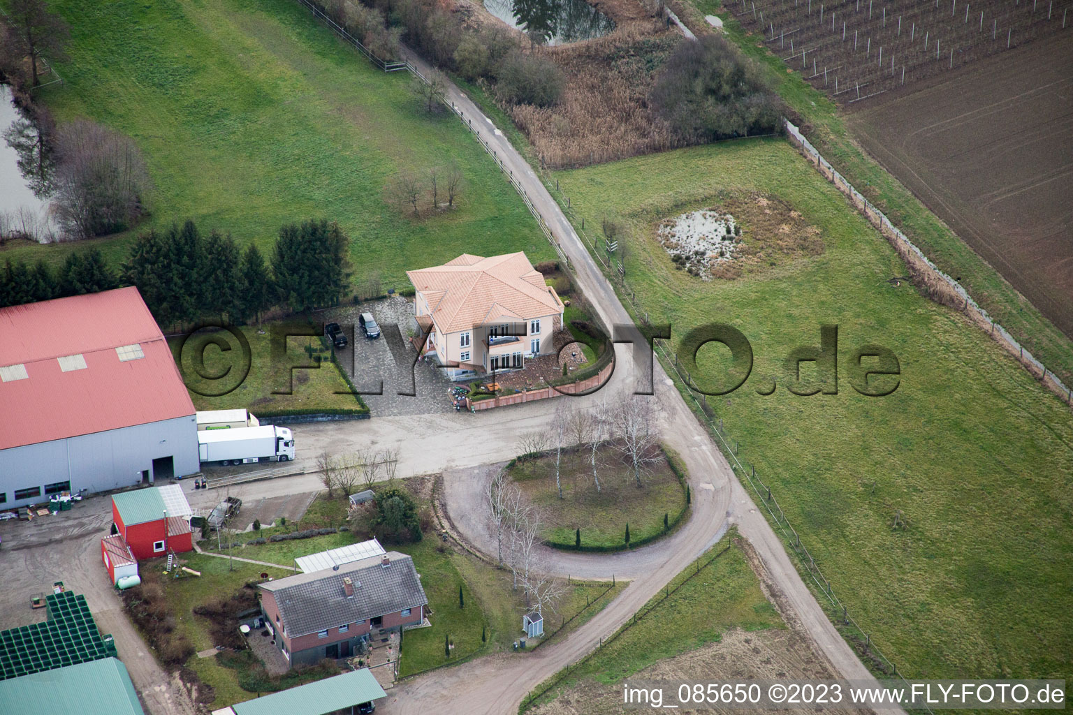 Enregistrement par drone de Quartier Herxheim in Herxheim bei Landau dans le département Rhénanie-Palatinat, Allemagne