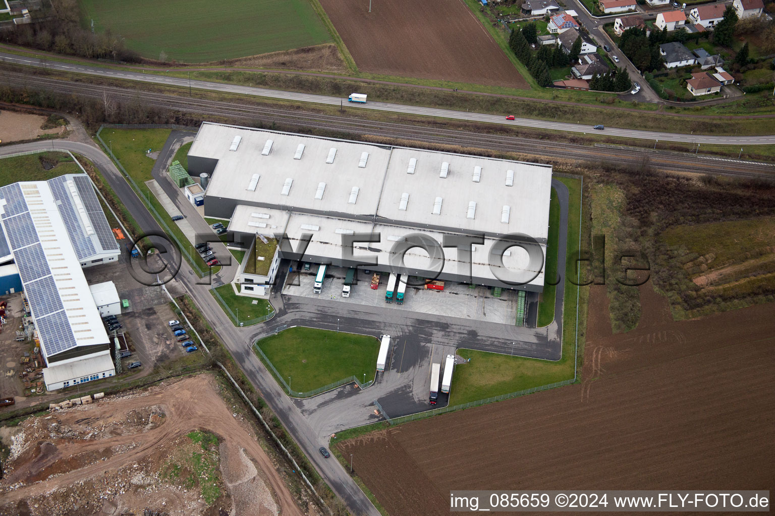 Vue aérienne de Rohrbach dans le département Rhénanie-Palatinat, Allemagne