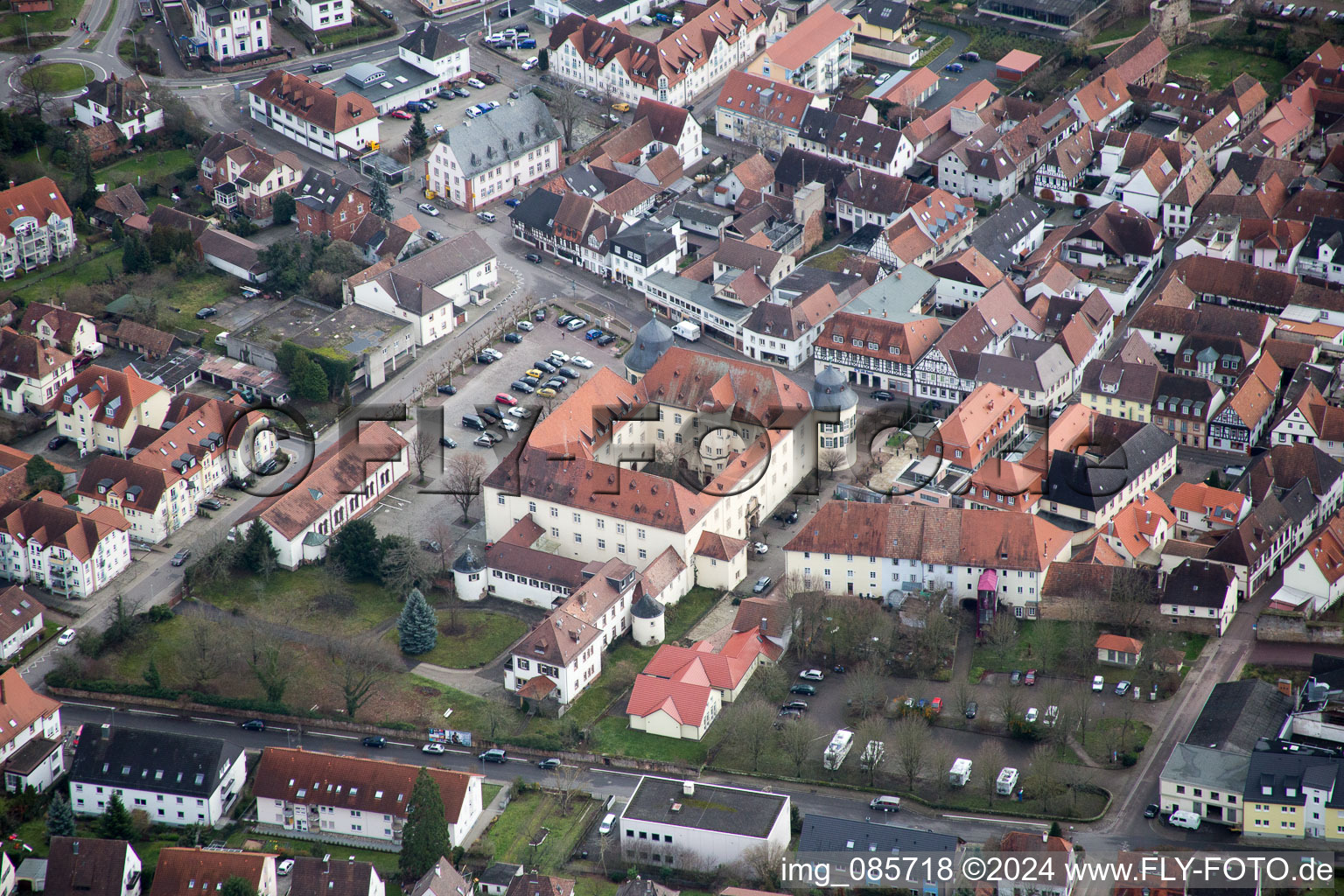 Bad Bergzabern dans le département Rhénanie-Palatinat, Allemagne d'en haut