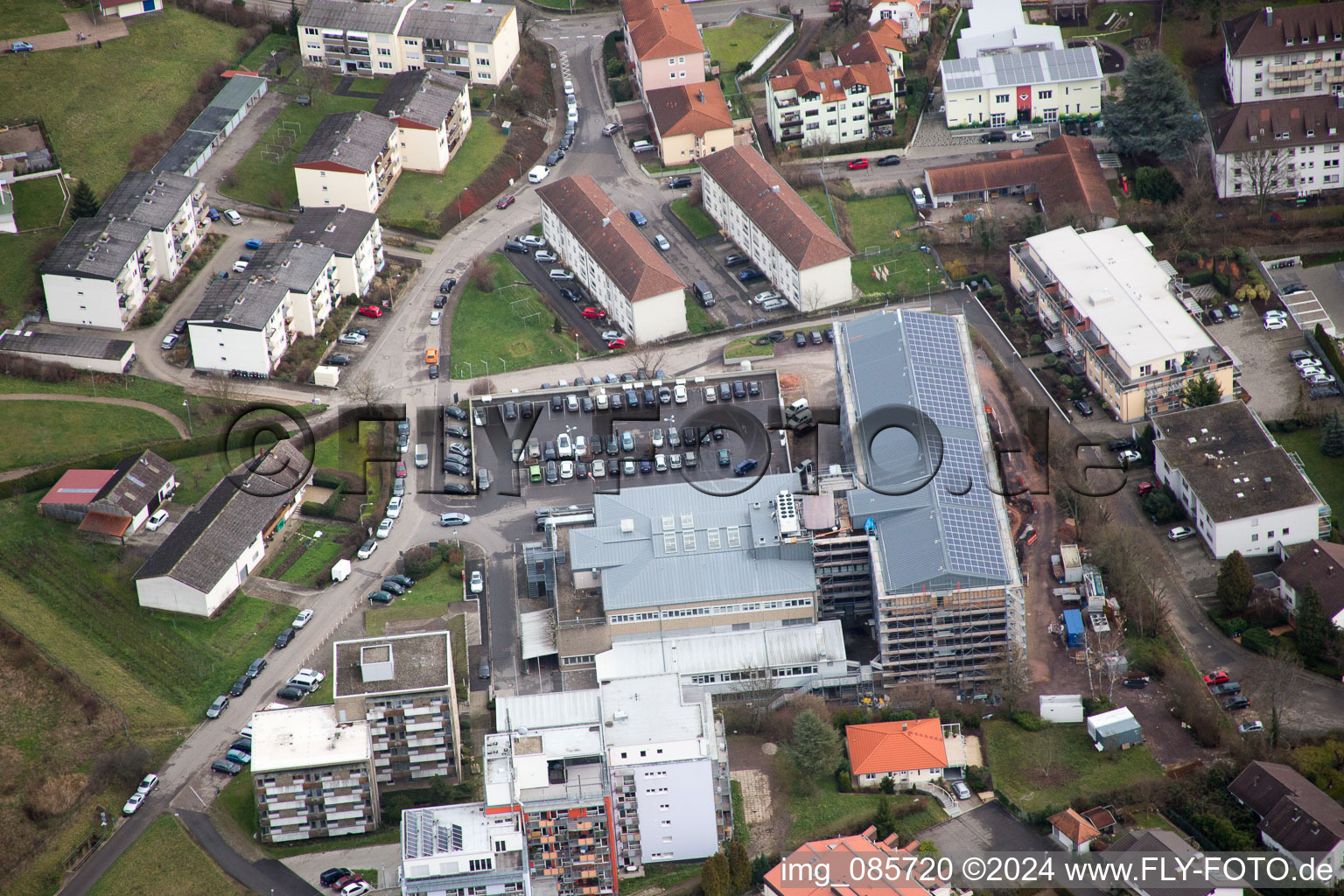 Bad Bergzabern dans le département Rhénanie-Palatinat, Allemagne vue d'en haut