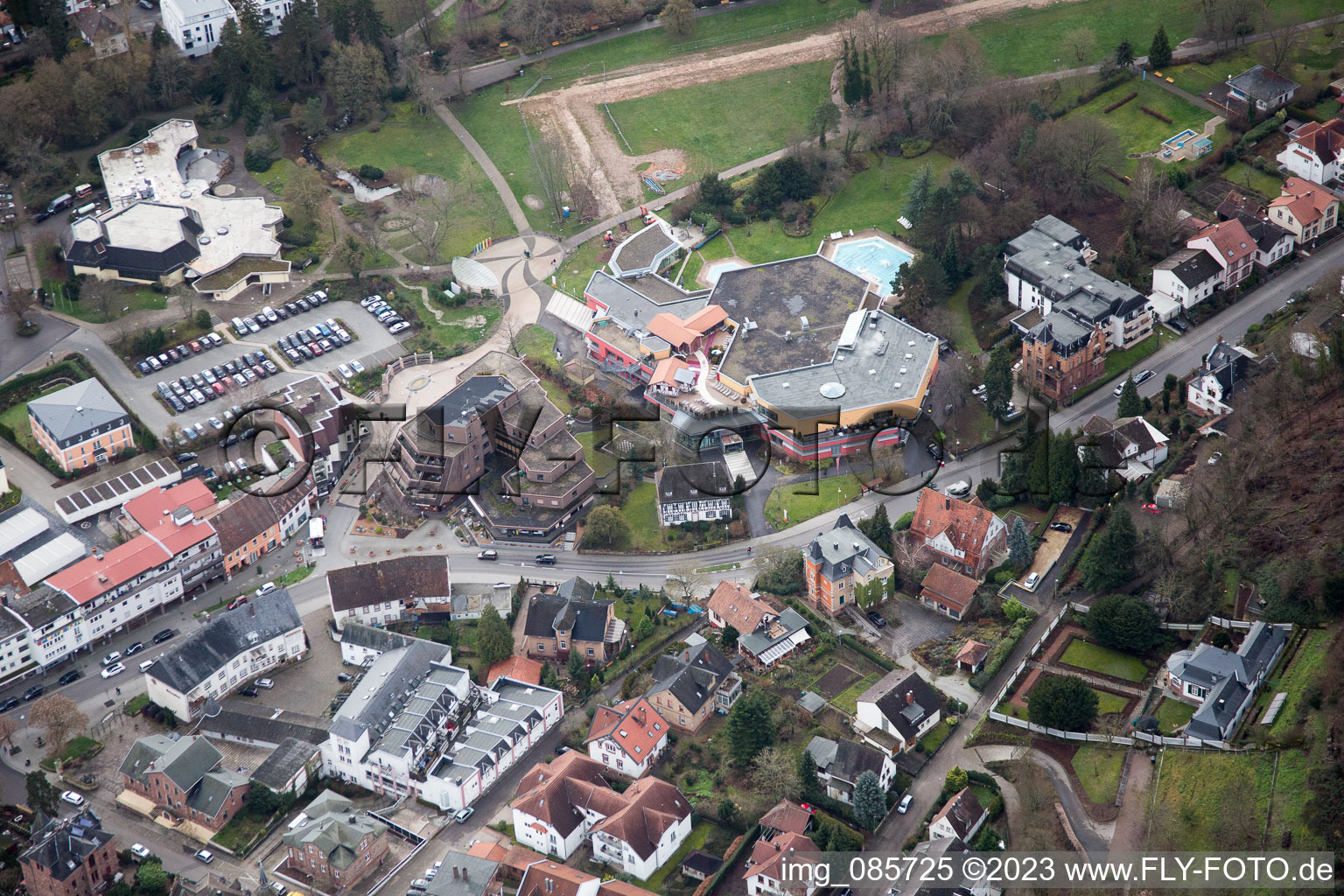 Enregistrement par drone de Bad Bergzabern dans le département Rhénanie-Palatinat, Allemagne