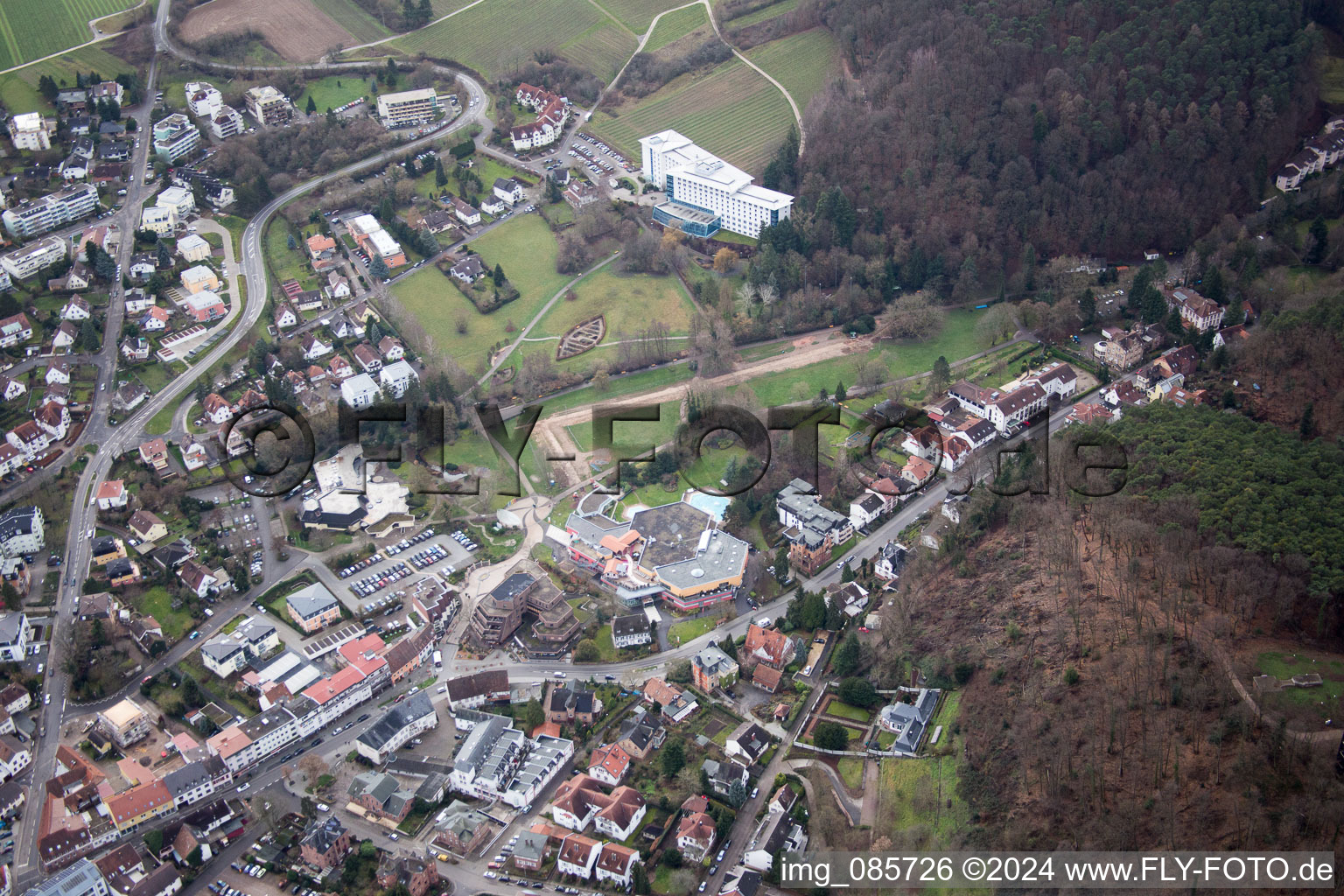 Image drone de Bad Bergzabern dans le département Rhénanie-Palatinat, Allemagne