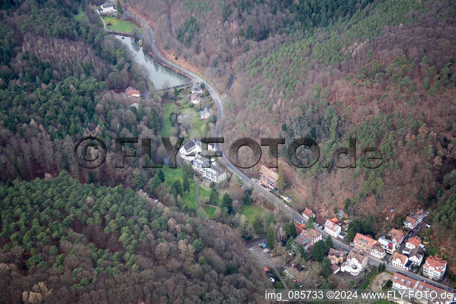 Photographie aérienne de Bad Bergzabern dans le département Rhénanie-Palatinat, Allemagne