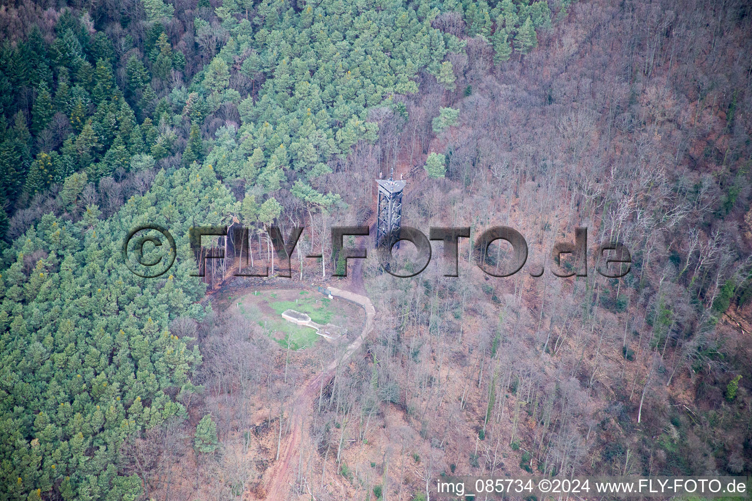 Vue oblique de Bad Bergzabern dans le département Rhénanie-Palatinat, Allemagne