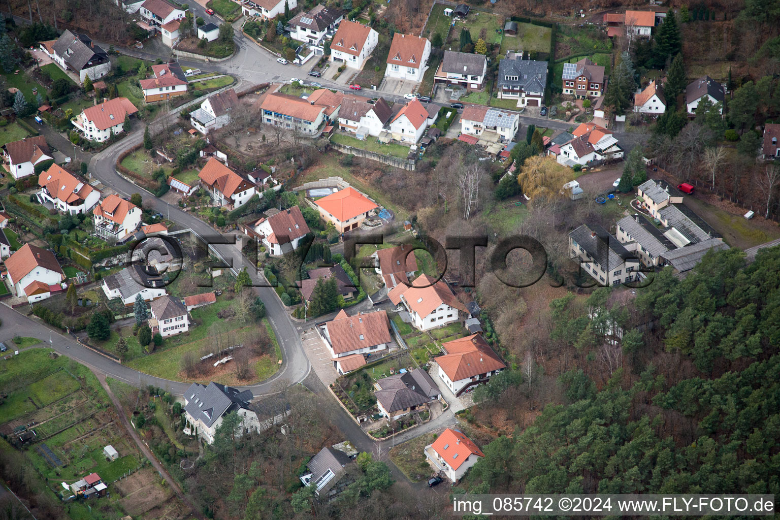 Dörrenbach dans le département Rhénanie-Palatinat, Allemagne d'en haut