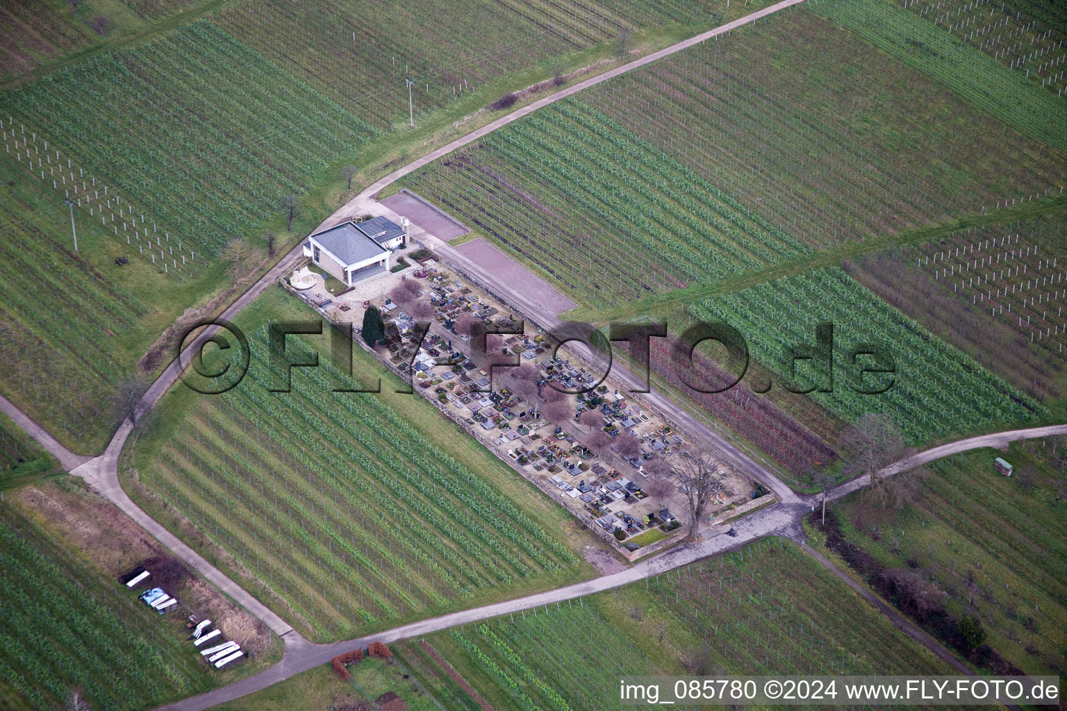 Image drone de Oberotterbach dans le département Rhénanie-Palatinat, Allemagne