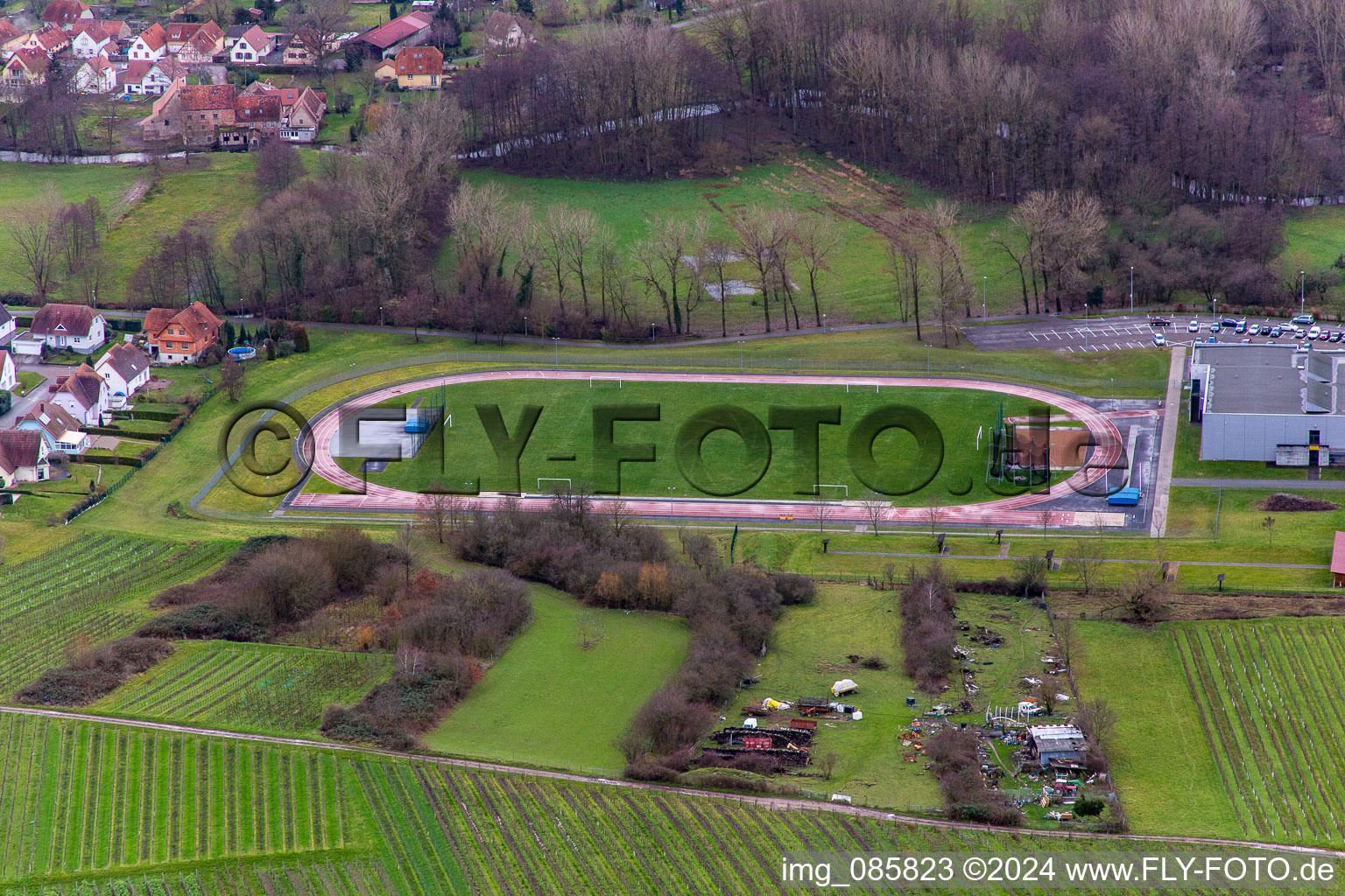 Photographie aérienne de Altenstadt dans le département Bas Rhin, France