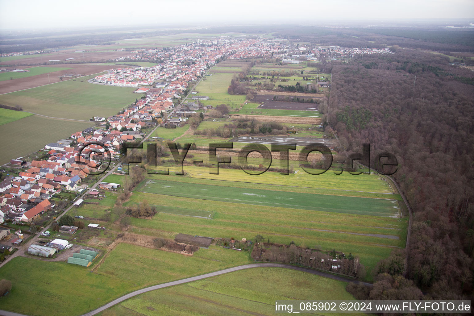 Image drone de Sarrestr à Kandel dans le département Rhénanie-Palatinat, Allemagne