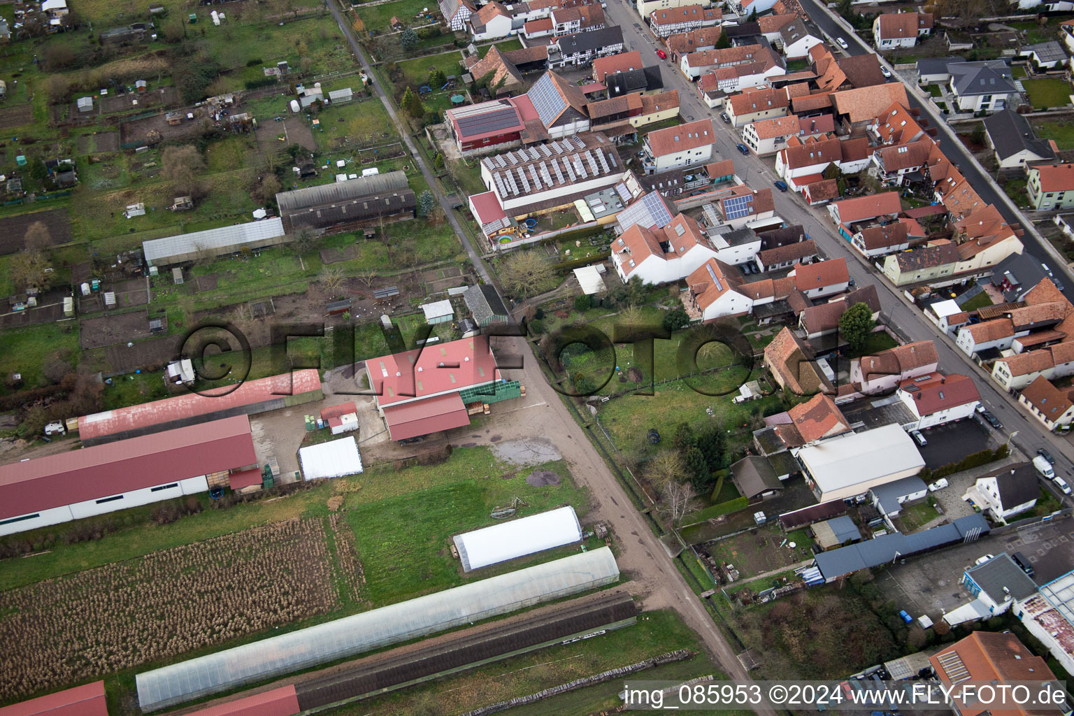 Kandel dans le département Rhénanie-Palatinat, Allemagne vue d'en haut