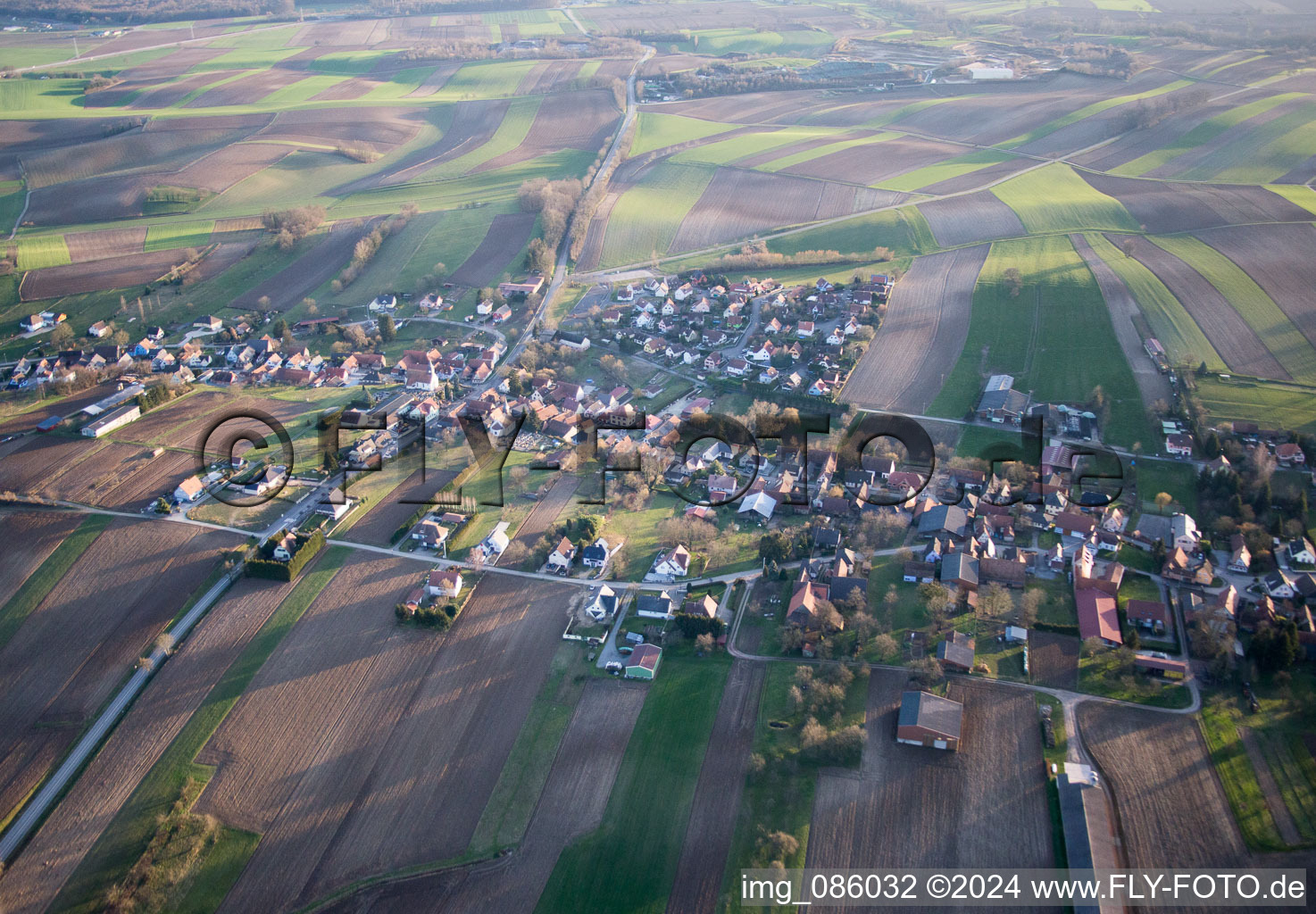 Wintzenbach dans le département Bas Rhin, France vue du ciel