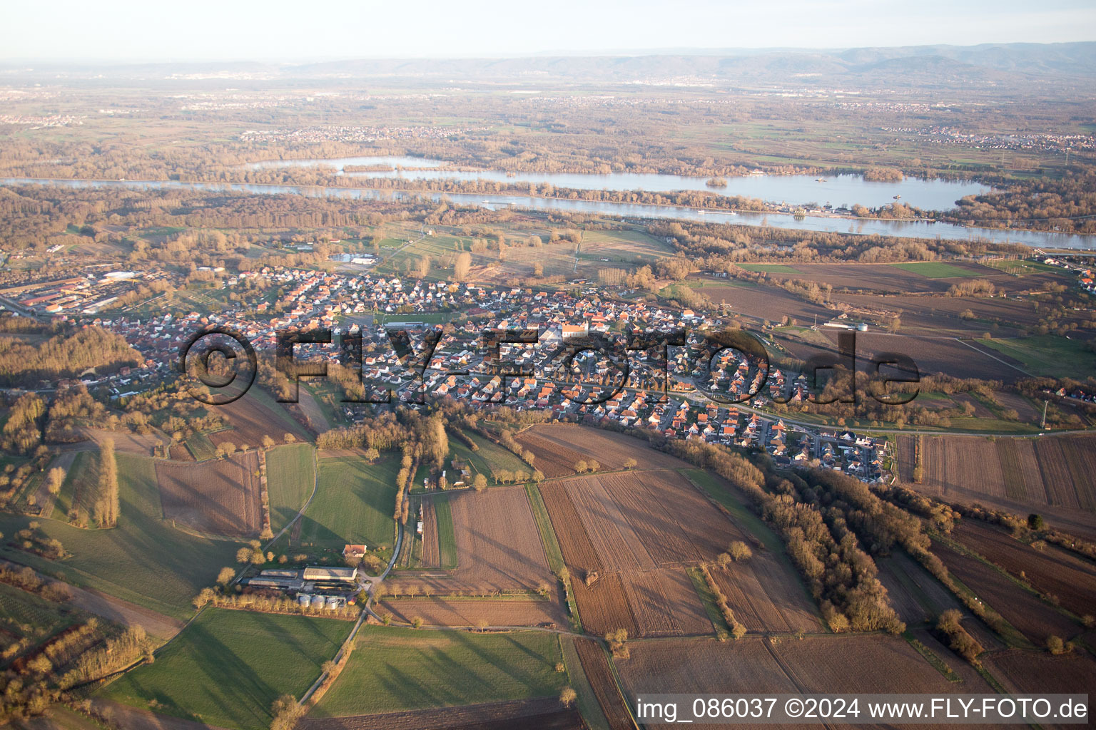 Mothern dans le département Bas Rhin, France d'en haut