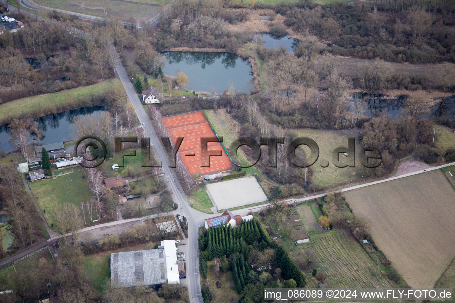 Vue aérienne de CT Römerberg à le quartier Heiligenstein in Römerberg dans le département Rhénanie-Palatinat, Allemagne