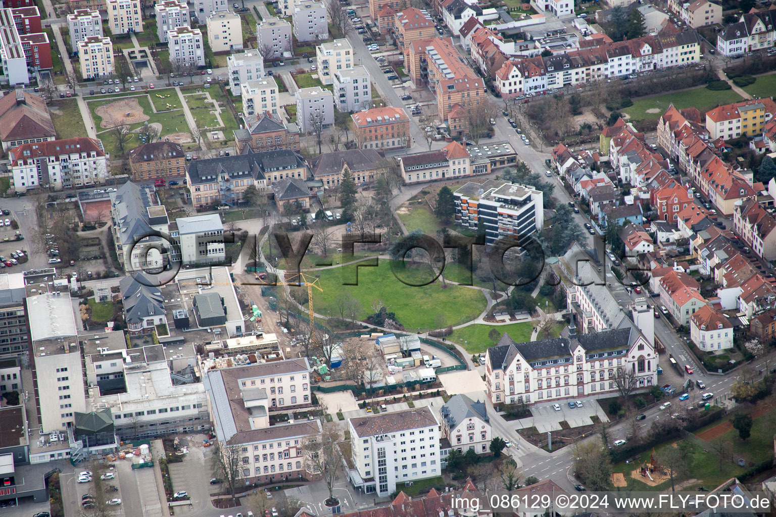 Speyer dans le département Rhénanie-Palatinat, Allemagne d'en haut