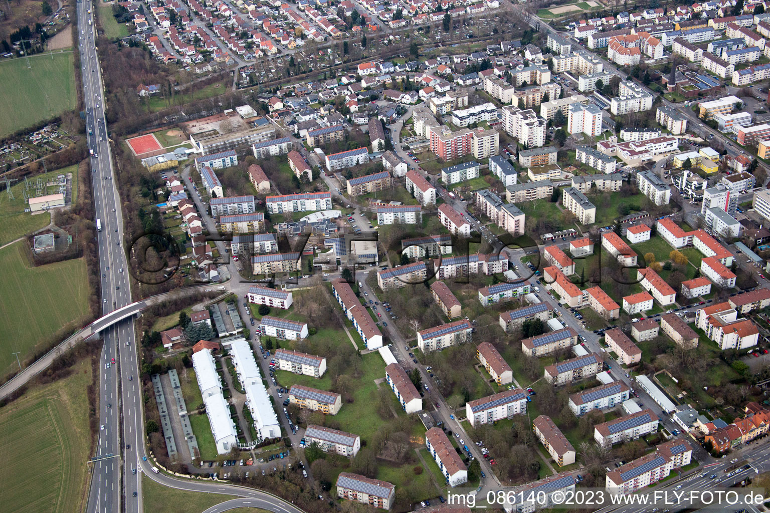 Image drone de Speyer dans le département Rhénanie-Palatinat, Allemagne