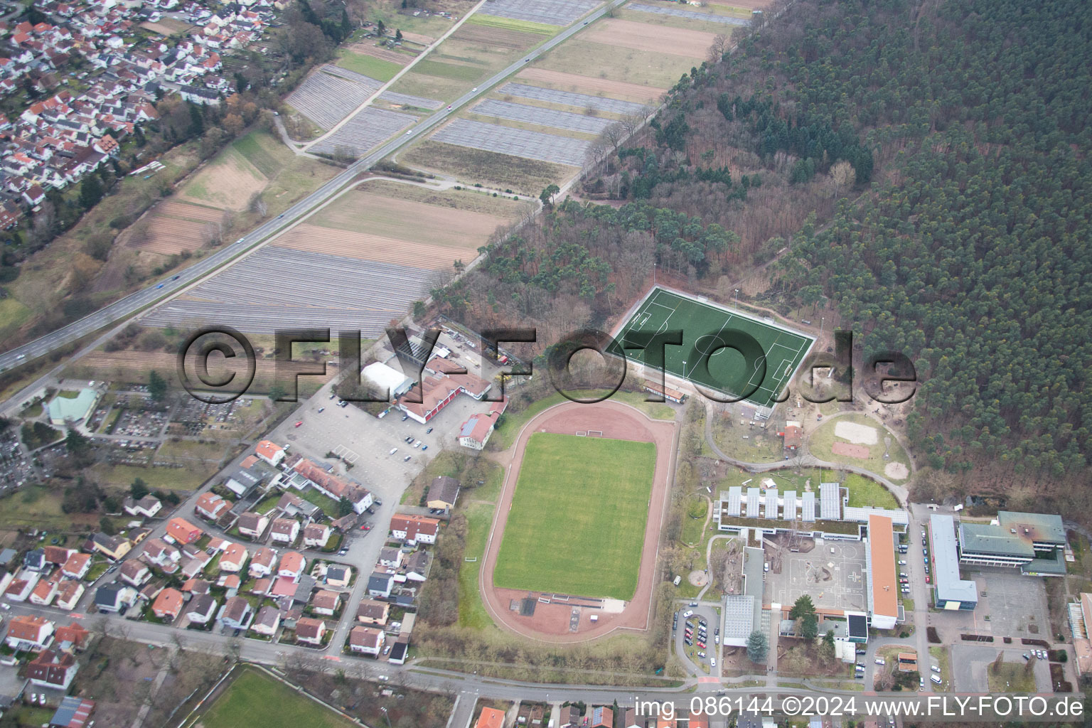 Dudenhofen dans le département Rhénanie-Palatinat, Allemagne d'en haut